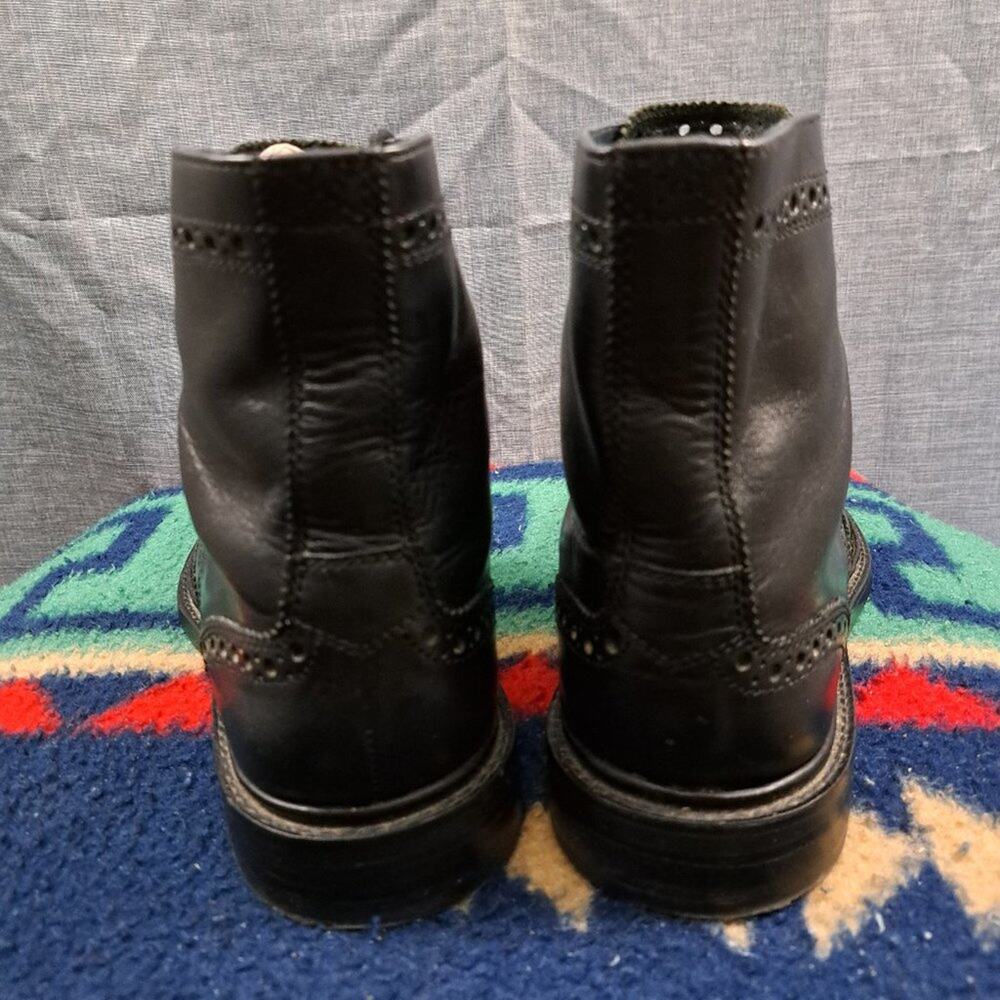 %Cole Haan Boots Men Leather Black Size 10.5M / D11 - Picture 5 of 14